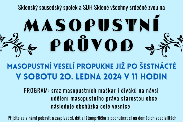 Pozvánka - MASOPUST 2024